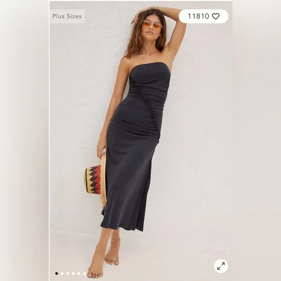Anthropologie | Dresses | Anthropologie Strapless Ruched Tube Dress By  Celandine Size Medium Nwt | Poshmark